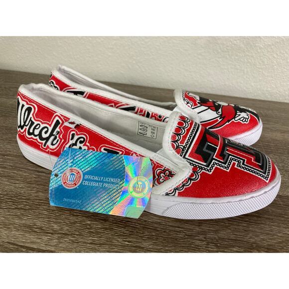 NCAA Women's Texas Tech Red Raiders Slip-On Shoes Size 8 Collegiate‎ NEW - Picture 3 of 11